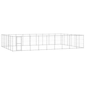 Outdoor Dog Kennel Galvanized Steel 703.3 ft¬≤