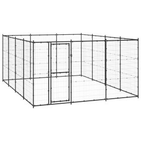 Outdoor Dog Kennel Steel 156.3 ft¬≤
