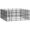 Outdoor Dog Kennel Steel 248 ft¬≤