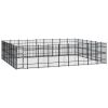 Outdoor Dog Kennel Steel 625 ft¬≤