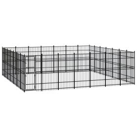Outdoor Dog Kennel Steel 486.1 ft¬≤