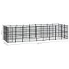 Outdoor Dog Kennel Steel 267.8 ft¬≤