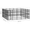 Outdoor Dog Kennel Steel 248 ft¬≤