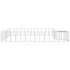 Dog Kennel Silver 325.6 ft¬≤ Steel