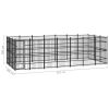 Outdoor Dog Kennel Steel 208.3 ft¬≤