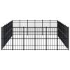 Outdoor Dog Kennel Steel 595.2 ft¬≤