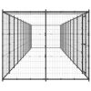 Outdoor Dog Kennel Steel with Roof 286.5 ft¬≤