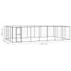 Outdoor Dog Kennel Steel 364.7 ft¬≤