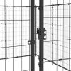 Outdoor Dog Kennel Steel 364.7 ft¬≤