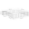 Dog Kennel Black 338.6 ft¬≤ Steel