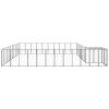 Dog Kennel Black 338.6 ft¬≤ Steel