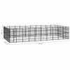 Outdoor Dog Kennel Steel 496 ft¬≤
