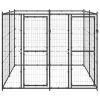 Outdoor Dog Kennel Steel 52.1 ft¬≤