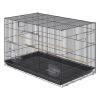 30 inch Bird Cage, Metal Large Parakeet Cages for Cockatiels Small Parrot Budgies Lovebirds Canaries, Pet Bird Cage with Rolling Stand and Tray