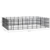 Outdoor Dog Kennel Steel 535.7 ft¬≤