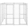 Outdoor Dog Kennel Galvanized Steel 52.1 ft¬≤