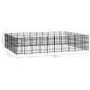 Outdoor Dog Kennel Steel 694.4 ft¬≤