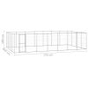 Outdoor Dog Kennel Galvanized Steel 364.7 ft¬≤