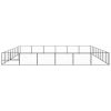 Dog Kennel Black 516.7 ft¬≤ Steel