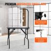 Pet Grooming Table Arm with Clamp, 32''x18'' Dog Grooming Station, Foldable Pets Grooming Stand for Medium and Small Dogs, Free No Sit Haunch Ho