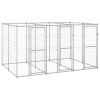 Outdoor Dog Kennel Galvanized Steel 78.1 ft¬≤