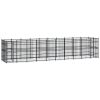 Outdoor Dog Kennel Steel 198.4 ft¬≤