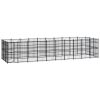 Outdoor Dog Kennel Steel 297.6 ft¬≤