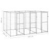 Outdoor Dog Kennel Galvanized Steel 78.1 ft¬≤
