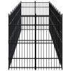 Outdoor Dog Kennel Steel 198.4 ft¬≤