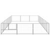 Dog Kennel Silver 258.3 ft¬≤ Steel