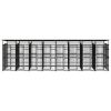 Outdoor Dog Kennel with Roof Steel 158.8 ft¬≤